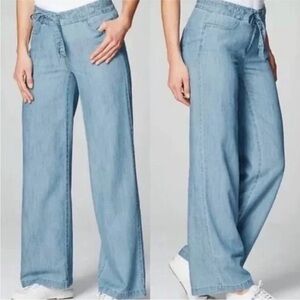 J. Jill Wide-Leg Lightweight Denim Pant
